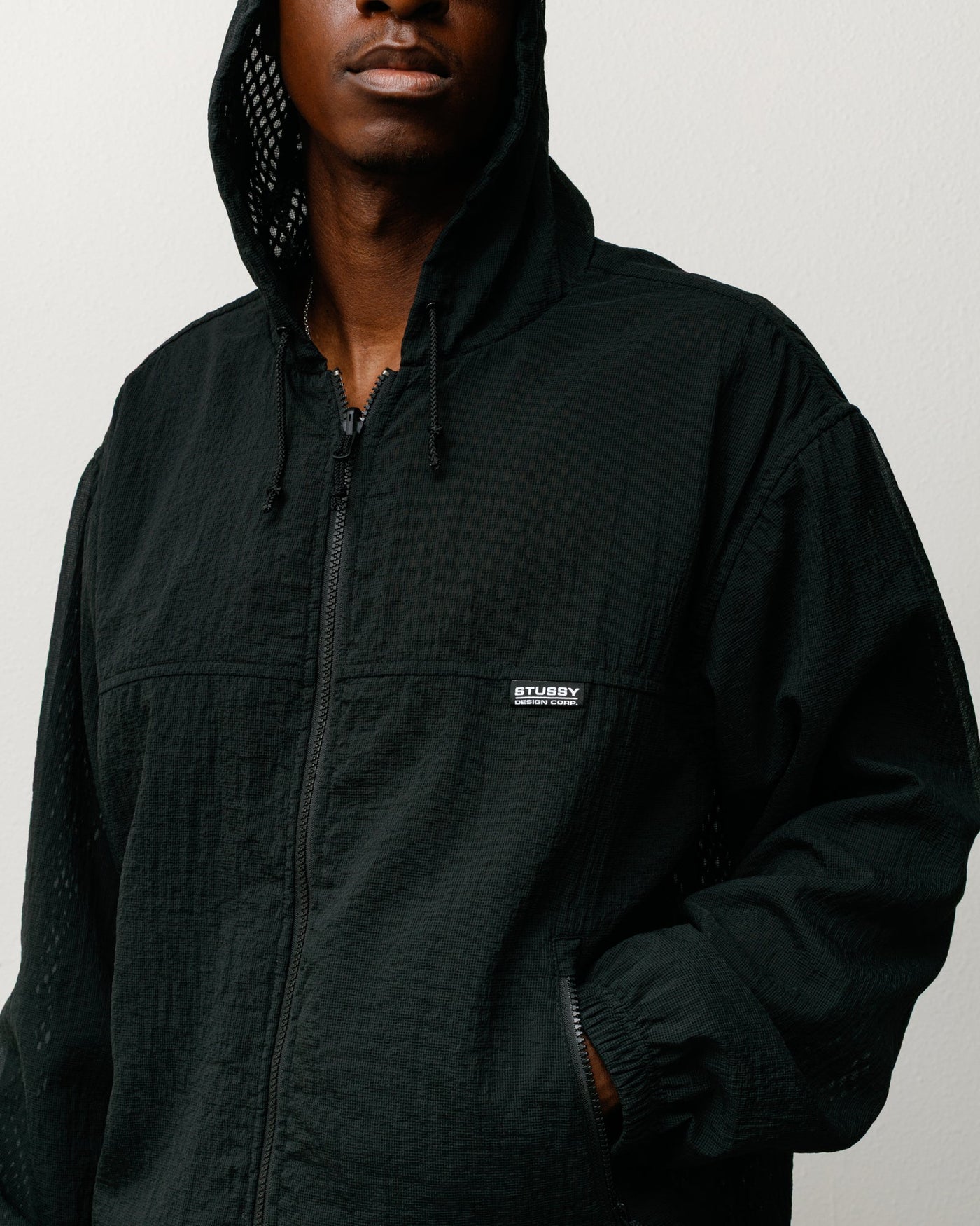 LAYERED MESH REVERSIBLE JACKET