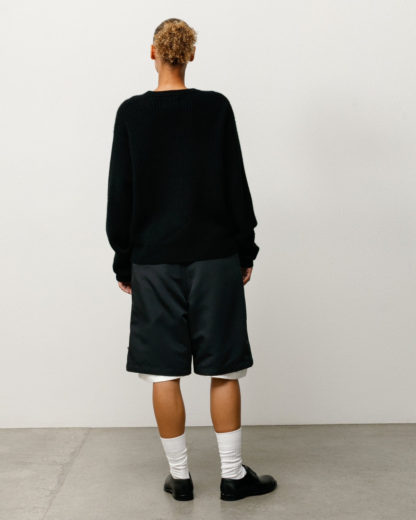 WAFFLE CASHMERE SWEATER