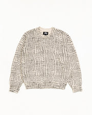 MESH PRINT SWEATER