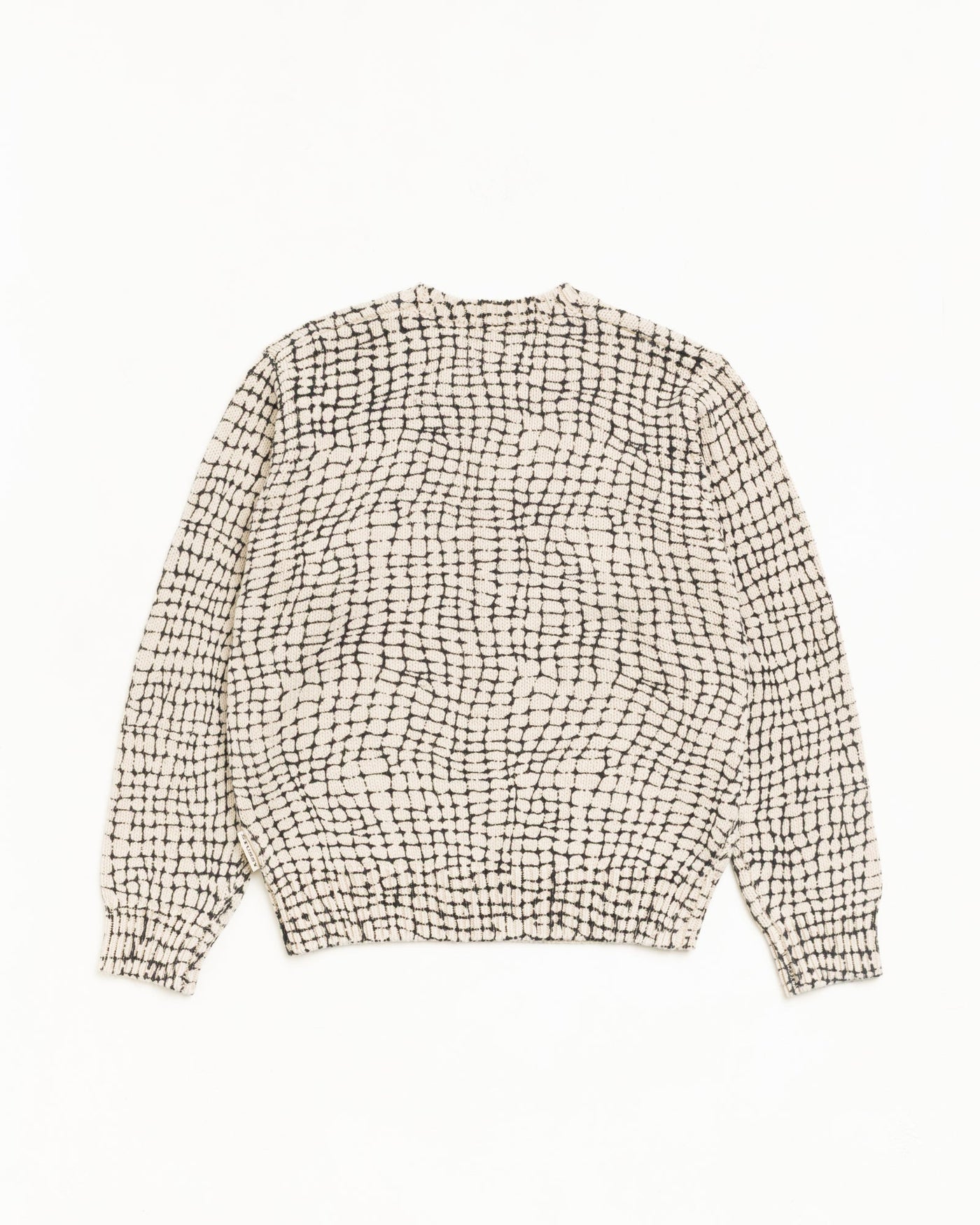 MESH PRINT SWEATER