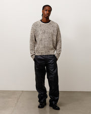 MESH PRINT SWEATER