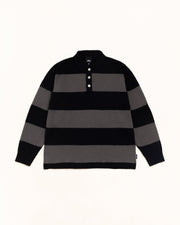 PIQUE KNIT STRIPE RUGBY
