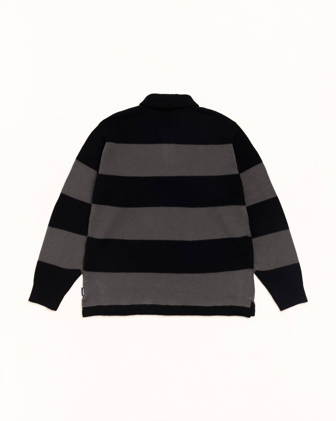 PIQUE KNIT STRIPE RUGBY