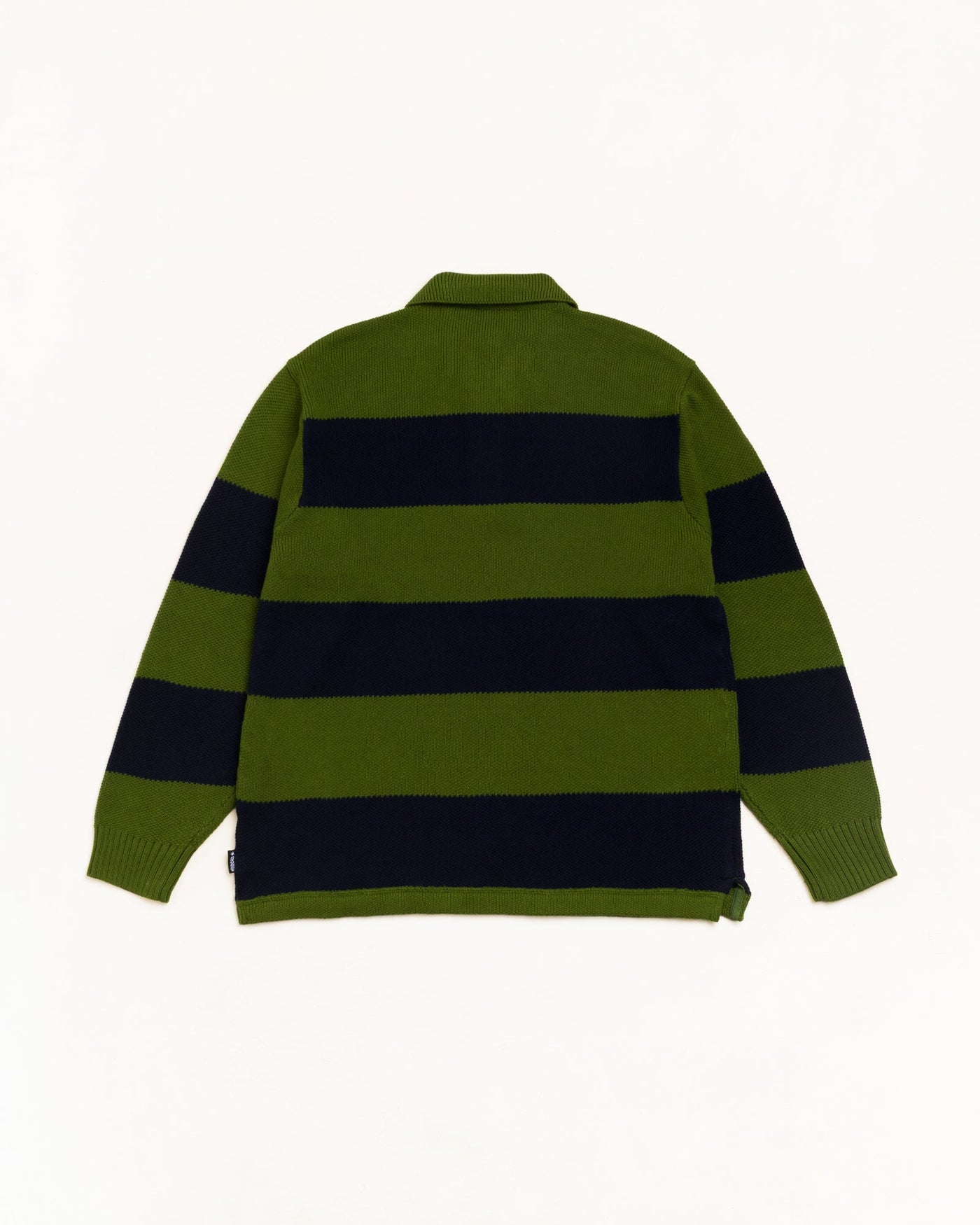 PIQUE KNIT STRIPE RUGBY