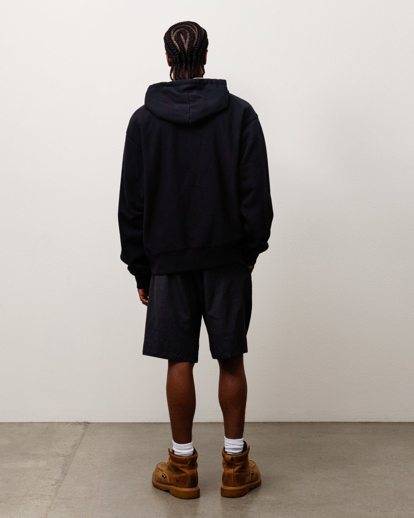 PLAID LINED ZIP HOODIE