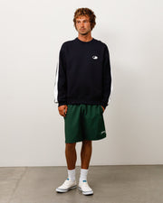 PANELED STRIPE CREW