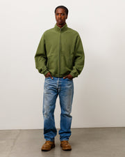 ZIP FLEECE MOCK NECK