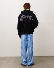 DOUBLE FACED ZIP HOODIE