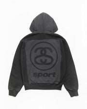 LINK SPORT ZIP HOODIE GARMENT DYED