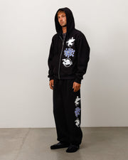 STÜSSY & ALWAYS STACK ZIP HOODIE